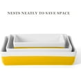 thumbnail image 2 of MARTHA STEWART 3 Piece Oven to Table Stoneware Bakeware, Baking Dish & Casserole Set - Yellow, 2 of 5
