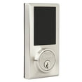 thumbnail image 6 of Brinks Single Cylinder Electronic Touchscreen Deadbolt, Satin Nickel Finish, 6 of 16