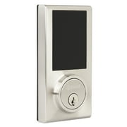 Brinks Single Cylinder Electronic Touchscreen Deadbolt, Satin Nickel Finish