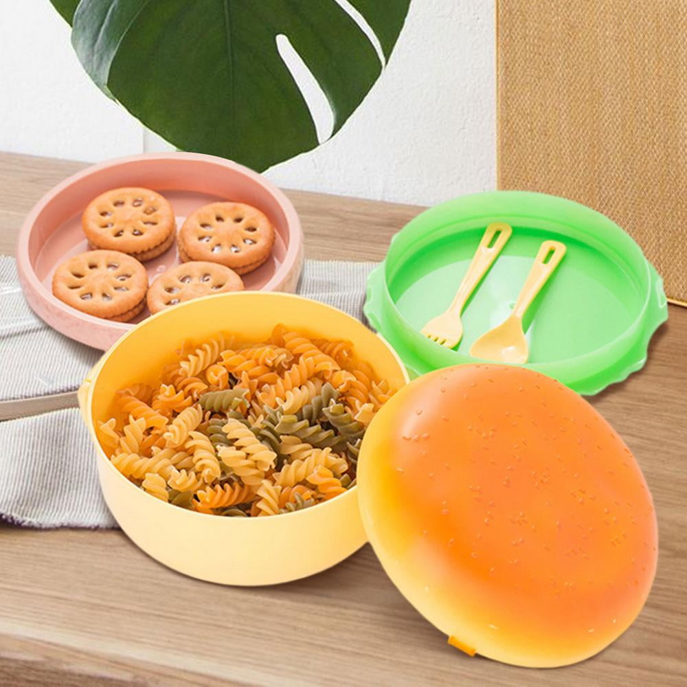 2-Layers Sealed Kids Lunch Box Fruits Food Containers Office Spoon Worker  Fresh-Keeping Microwavable Box Fork Student With Q7Z9 - AliExpress