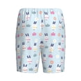 thumbnail image 2 of Haiem Rabbit In The Rain Men's Pajama Short with Soft Woven Cotton Elastic Waistband Sleep Short-Small, 2 of 9