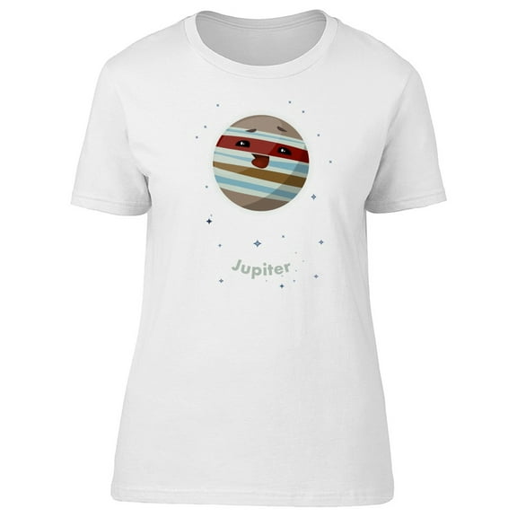 Cute Happy Planet Jupiter Tee Women's -Image by Shutterstock