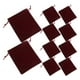 thumbnail image 3 of 10pcs Flannel Drawstring Bags Burgundy Small Pouches for Jewelry Bracelets Wedding Party Favors Bridal Shower Durable Soft Storage, 3 of 5