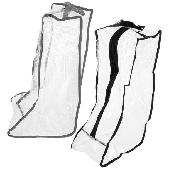 Raindrops 2Pcs Zippered Travel Shoe Bags Waterproof Dustproof Storage Boot Bag 45.5x25cm
