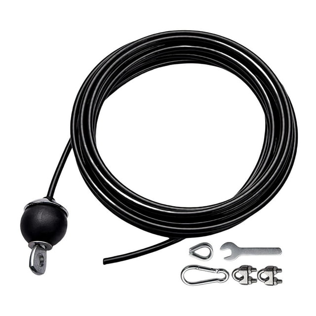 Maytalsory Steel Wire Rope String Dia 5M Home Gym Exercise Cord Fitness Cable Pulley Adjustable with Set 2 M 1Set