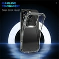 thumbnail image 5 of Jiahe Cover for iPhone 12 Pro, Slim Rubber Transparent Shockproof Case,Anti-fingerprint Soft TPU Bumper Hard PC Anti-Scratch Back Case Cover, clear, 5 of 8