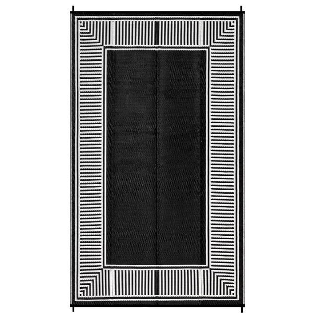 Reversible Patio Mat – Waterproof Plastic Straw – Washable, Non-Shedding & UV Resistant – Porch, Deck, Balcony, Backyard, Camping & RV – Outdoor Rug