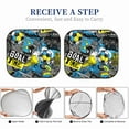 thumbnail image 5 of Goofa Goal Time Pattern 2 Piece Car Windshield Sun Shade Foldable | Front Windshield Shade for Sun, Heat and UV Rays | Sunshade for Car Front Window-Small, 5 of 7