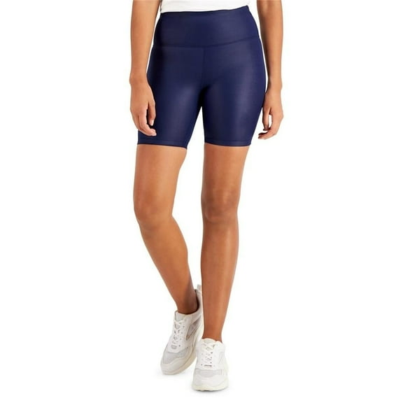 INC International Concepts Shiny Compression Bike Short, NAVY SAIL, S New with box/tags