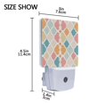 thumbnail image 4 of Yayeee LED Plug in Night Light for The Home with Auto Dusk to Dawn Light Sensors, 2 Pack, Pink Abstract Pattern, 4 of 6