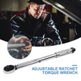 thumbnail image 4 of Ratchet Torque Wrench 5-60N.m Reversible Ratchet Key Square Drive 3/8'' Adjustable Torque Spanner Car Tire Repair Kit Hand Tools 8mm Wrench, 4 of 6
