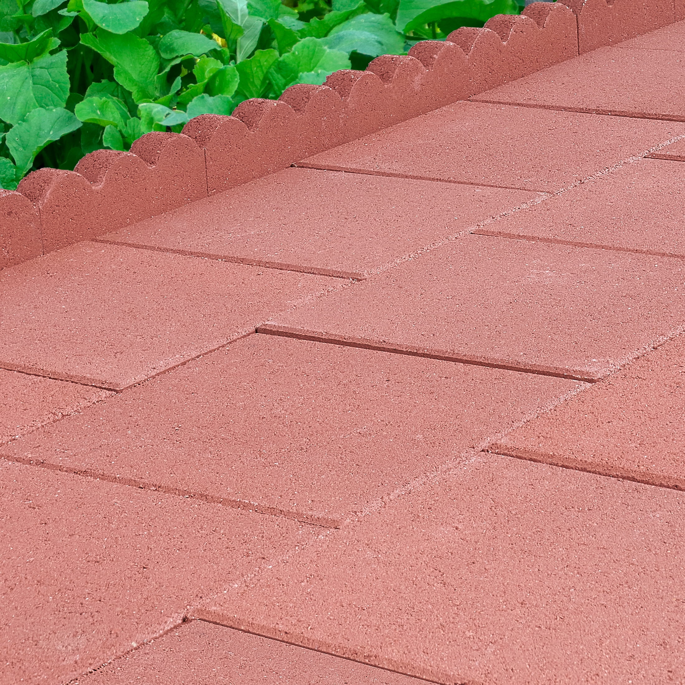 Pavestone 12" Square Red Concrete Stepping Stone