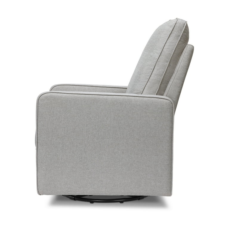 Free Shipping DaVinci Casey Pillowback Swivel Glider Chair in Misty Gray Walmart