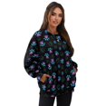 thumbnail image 7 of HELLHERO Paw Print Women Pullover Top Trendy Soft Loose Crew Neck Sweatshirt Fall Winter Long Sleeve Sweatshirt 2025 Size XXXL, 7 of 7