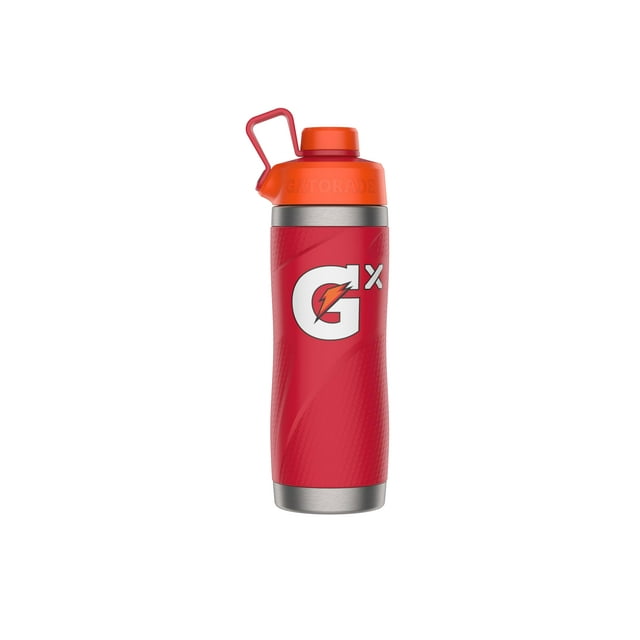 Botella Gatorade Gx de acero inoxidable roja 946ml