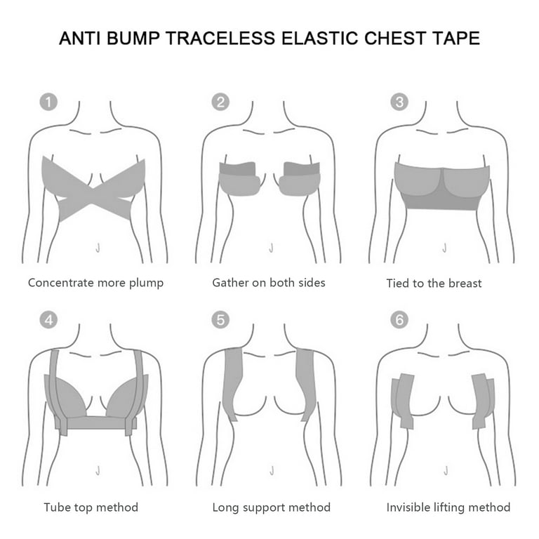 Bare Lift Bryst Tape - 5 par