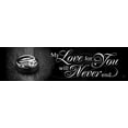 thumbnail image 2 of Spivey, Justin 18x8 White Modern Wood Framed Museum Art Print Titled - My Love for You, 2 of 4