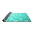 thumbnail image 2 of Ahgly Company Indoor Rectangle Abstract Turquoise Blue Contemporary Area Rugs, 7' x 9', 2 of 4