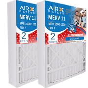20x20x5 Air Filter MERV 11 Comparable to MPR 1000, MPR 1200 & FPR 7 Compatible with Honeywell FC100A1011 Premium USA Made 20x20x5 Furnace Filter MERV 11 2 Pack by AIRX FILTERS WICKED CLEAN AIR.
