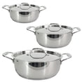 thumbnail image 1 of Batería de Cocina RD Royal Cook Plateada de Acero Inoxidable 6 piezas, 1 of 5