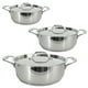 thumbnail image 1 of Batería de Cocina RD Royal Cook Plateada de Acero Inoxidable 6 piezas, 1 of 5