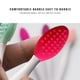 thumbnail image 5 of Minnieouse Cepillo de espinillas para la nariz Cepillo de silicona para la nariz Herramienta exfoliante facial de doble cara elástica, rosa Cuerpo del baño Rojo, 5 of 6