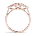 thumbnail image 3 of 1/2 Carat T.W. Diamond 10kt Rose Gold Three-Stone Look Cushion-Shape Engagement Ring Set, 3 of 5