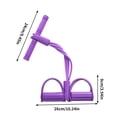 thumbnail image 3 of Resistance Bands 8 Tube Elastic Yoga Pedal Puller Multifunction Tension Rope Natural Latex Tension Rope Fitness Equipment,for Abdomen/Waist/Arm/Leg Stretching and Slimming Training Purple, 3 of 9