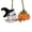 White, variant on Halloween Crochet Ghost Pumpkin Car Hanging Ornament Handmade Rearview Mirror Charm for Vehicle Interior Decor