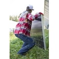 thumbnail image 6 of Dickies Women’s Flannel Hooded Shirt Jacket, Boyfriend Aged Brick Plaid, S, 6 of 7