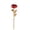 red, variant on Roiihwy Gold Foil Rose – Never Wilt Artificial Rose with Gold Leaves, Valentine’s Day Birthday Gift for Girlfriend Wife Red 9.8x3.1in