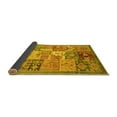 thumbnail image 2 of Ahgly Company Indoor Rectangle Abstract Yellow Modern Area Rugs, 7' x 9', 2 of 4