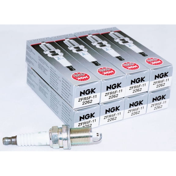 NGK 2262 V-Power Spark Plug ZFR5F-11, 8 Pack