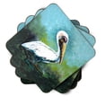thumbnail image 2 of Carolines Treasures MW1309FC Blue Stand White Pelican Foam Coaster Set of 4 3 1/2 x 3 1/2 multicolor, 2 of 4
