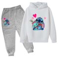 thumbnail image 3 of Conjunto de sudaderas con capucha y pantalones de punto para niños y niñas, sudaderas con capucha y punto para niños y niñas, ropa de moda para niños, 3 of 5