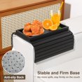 thumbnail image 3 of Kssiaz Couch Arm Tray  Bamboo Sofa Tray Table for Couch  Sofa Armrest Tray Table  -Slip Armrest Organizer  Foldable Couch Cup Holder for Snacks  Phone  Control  Cups  Natural, 3 of 7