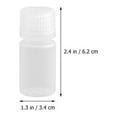 thumbnail image 4 of 10pcs 30 ml botellas de reactivo de sellado de laboratorio botellas de muestreo con tapas (blanco), 4 of 6