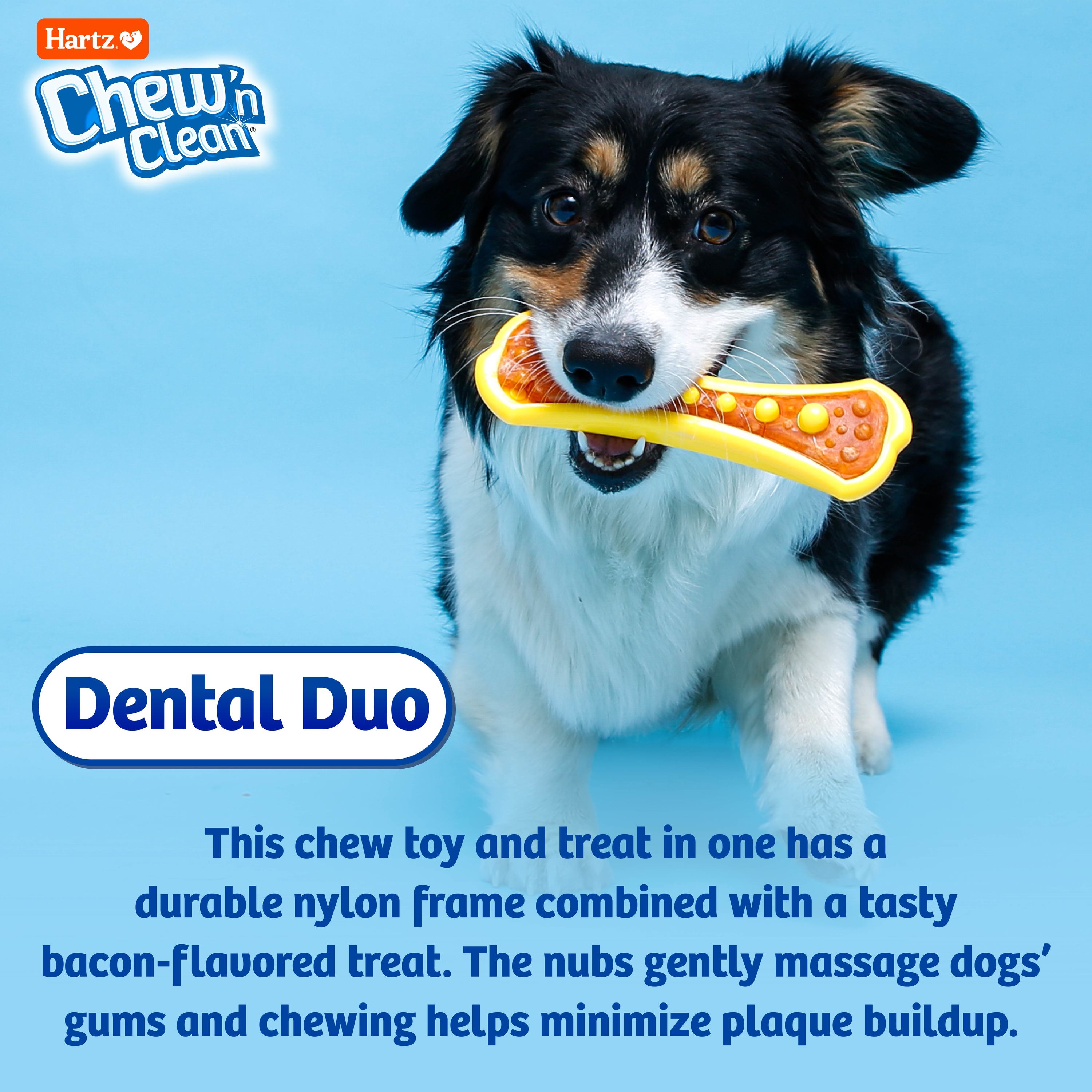 Hartz Chew 'n Clean Dental Duo Dog Toy, Medium, Color May Vary - image 5 of 8