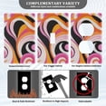 thumbnail image 3 of Yayeee Duplex Wall Plate 1-Gang 4.5"x2.7" Home Receptacle Light Switch Decorative Outlet Cover, Swirling Circles, 3 of 7
