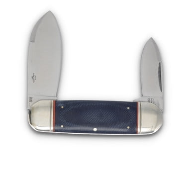 Rough Ryder Knives Rough Ryder Denim Micarta Large Toenail Folding Knife RR2348
