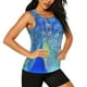 thumbnail image 2 of Fotbe Peacock Blusas Sin Mangas para Mujer – Estilo Casual, Corte Suelto, Slim-Fit, Cuello Redondo Deportivo, Tops de Verano para Gimnasio y Yoga-Large, 2 of 7