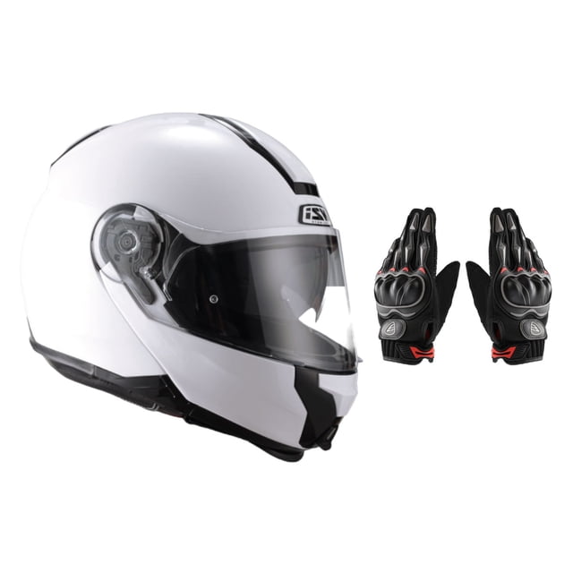 Casco Moto Abatible NZI Combi2Duo Talla L Certificado ECE con guantes