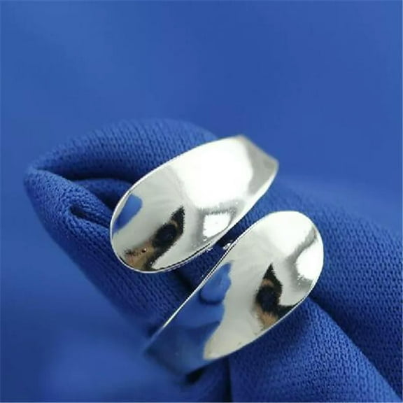 EOEMY 925 Solid Sterling Silver Plated Women/Men New Fashion Ring Gift Size Open H195