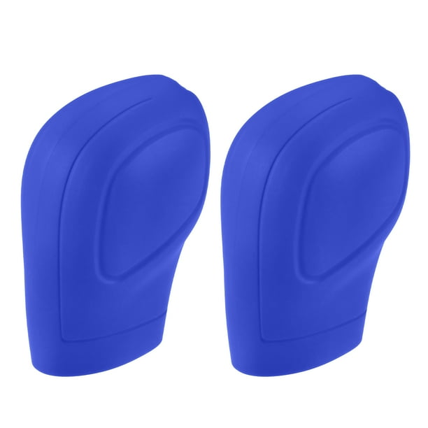 Unique Bargains Funda Universal para Palanca de Cambios de Coche, cómoda Funda para Palanca de Cambio de Freno de Mano, Silicona Antideslizante, Azul Oscuro, 2 Piezas