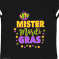 thumbnail image 4 of Inktastic Mister Mardi Gras with Crown and Dots Boys Toddler T-Shirt, 4 of 5