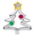 thumbnail image 1 of Charm Árbol Plata S925 Zircon XmasTree02 1Pza Plata S925 Chapa Separador Fijo Árbol Navideño Plata/Multicolor Caja Negra, 1 of 1
