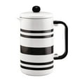 thumbnail image 3 of BonJour Ceramic French Press, 8-Cup, Red Stripes, 3 of 5