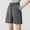 Gray, variant on Lovskoo Shorts for Women Solid Color Spring Summer Trendy Casual Shorts Drawstring Outdoor Sports Shorts Gray