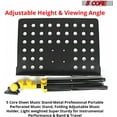 thumbnail image 3 of 5 Core Sheet Music Stand Professional Folding Adjustable Portable Orchestra Music Sheet Stands, Heavy Duty Super Sturdy MUS YLW, 3 of 8