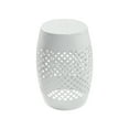 thumbnail image 3 of AC Pacific Powder Coated Iron Outdoor White Side Table, 3 of 7